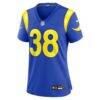 Dan Villari Los Angeles Rams Nike Women's Team Game Jersey - - Side View