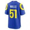 Eddie Walls III Los Angeles Rams Nike Game Jersey - - Detail View