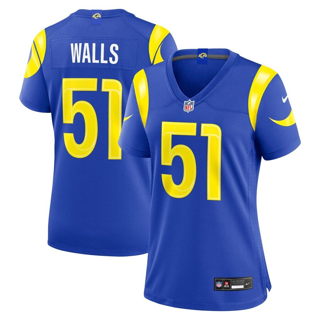 Eddie Walls III Los Angeles Rams Nike Women's Team Game Jersey -  Royal