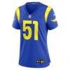 Eddie Walls III Los Angeles Rams Nike Women's Team Game Jersey - - Side View