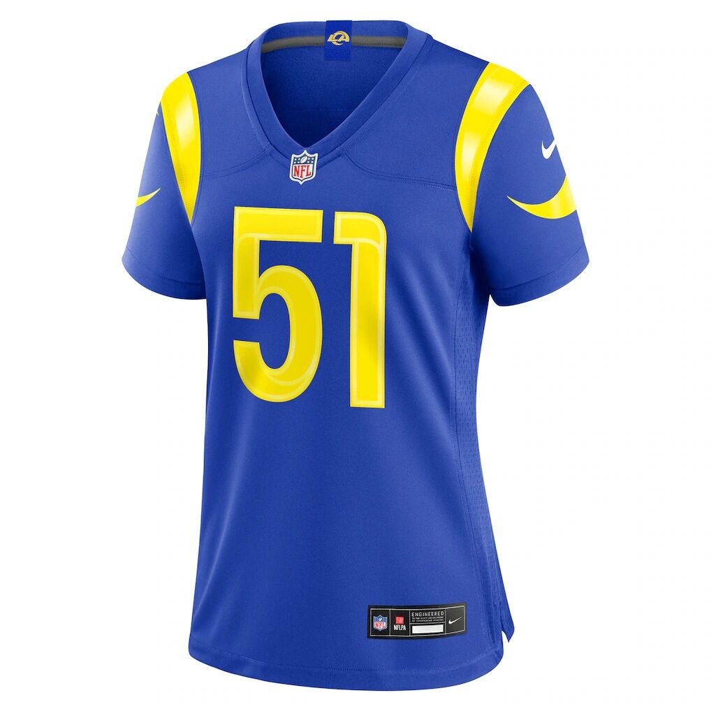 Eddie Walls III Los Angeles Rams Nike Women's Team Game Jersey -  Royal
