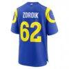 Payton Zdroik Los Angeles Rams Nike Game Jersey - - Detail View