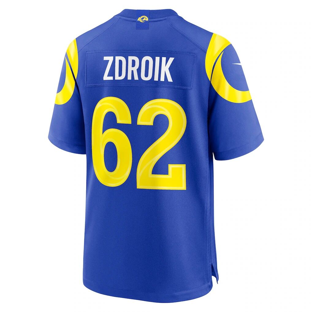 Payton Zdroik Los Angeles Rams Nike Game Jersey - Royal