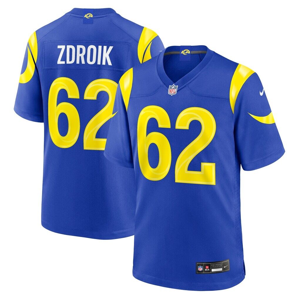 Payton Zdroik Los Angeles Rams Nike Game Jersey - Royal