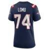 Caleb Lomu New England Patriots Nike Women's Team Game Jersey - Navy - Detail View
