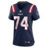 Caleb Lomu New England Patriots Nike Women's Team Game Jersey - Navy - Side View