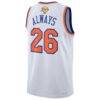 New York Knicks Nike Unisex 2026 NBA Finals Champions Always 26 Swingman Jersey - White - - Detail View