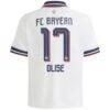 Michael Olise Bayern Munich adidas Youth 2026/27 Away Replica Jersey - White - Detail View