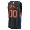 New York Knicks Fashion7 2026 NBA Finals Champions Fast Break Custom Jersey - Black - Detail View