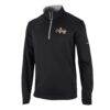 New York Knicks Columbia 2026 NBA Finals Champions Wickhams Hills Omni-Wick Quarter-Zip Pullover - Black - Front View