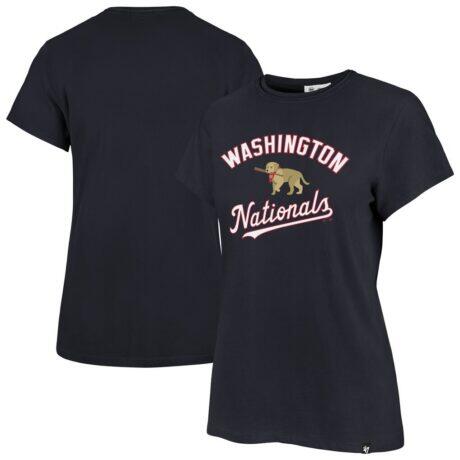 Washington Nationals '47 Women's Regional Frankie T-Shirt - Navy - Front View