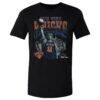 Jalen Brunson New York Knicks 500 Level Statue of Liberty T-Shirt - Black - Front View