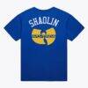 New York Knicks x Wu-Tang Mitchell & Ness Wu York T-Shirt - Blue - Side View