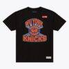 New York Knicks x Wu-Tang Mitchell & Ness Wu York T-Shirt - Black - Back View