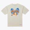 New York Knicks x Wu-Tang Mitchell & Ness T-Shirt - Cream - Back View