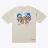New York Knicks x Wu-Tang Mitchell & Ness T-Shirt - Cream - Front View