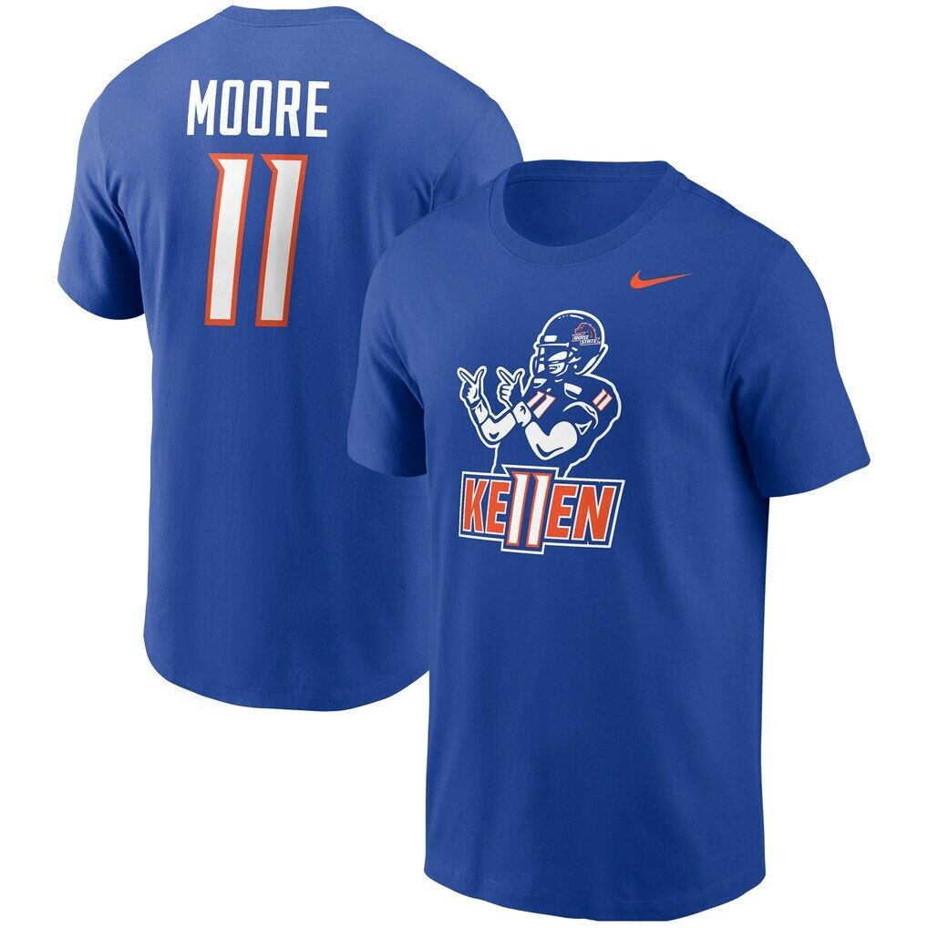 Kellen Moore Boise State Broncos Nike Ke11en Name & Number T-Shirt - Royal