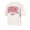 Carolina Hurricanes '47 Women's Muse Check Reed City T-Shirt - Cream - Side View