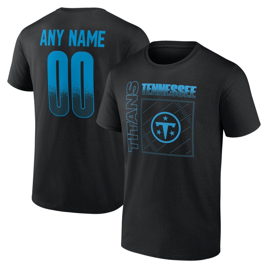 Tennessee Titans Big & Tall Home Field Pop Personalized Name & Number T-Shirt