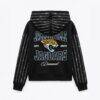 Jacksonville Jaguars Gameday Couture Women's Eyes on the Prize Mid-Crop Full-Zip Hoodie - Black - Front View