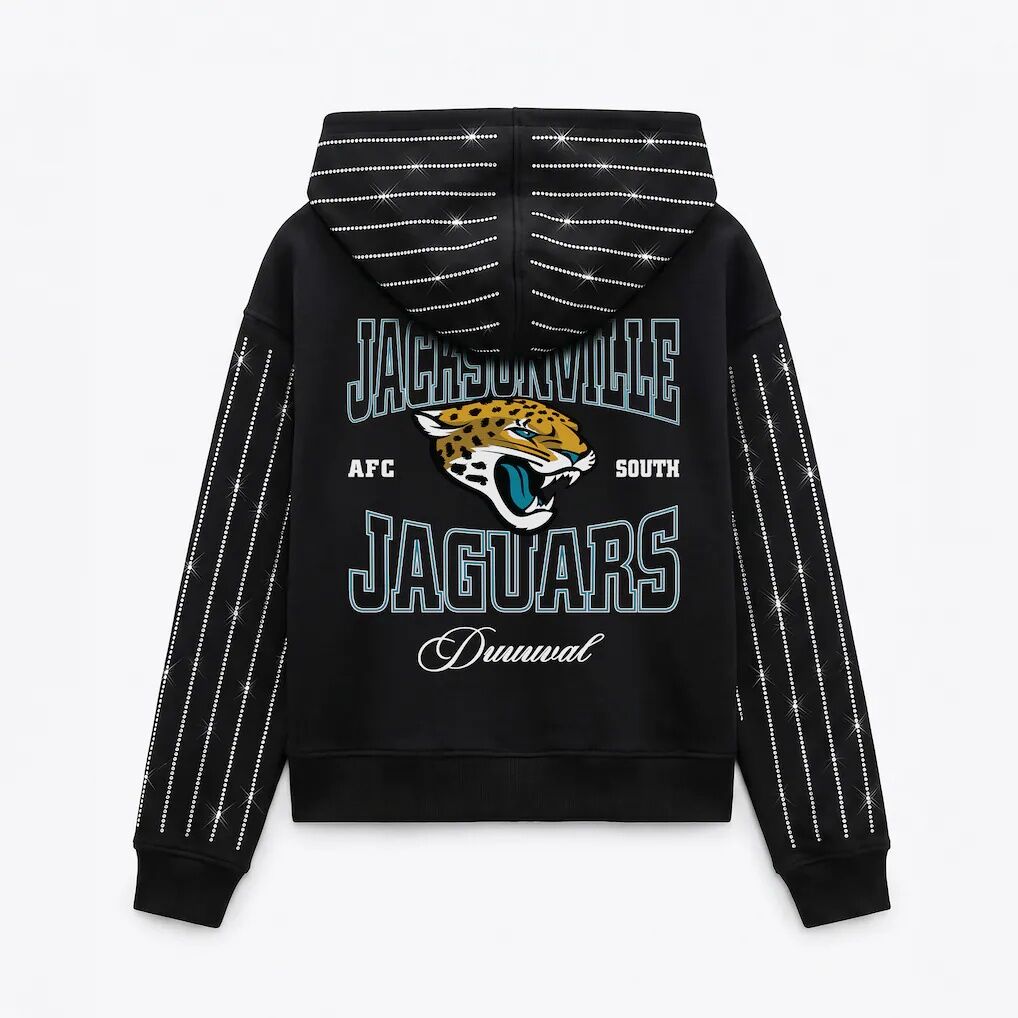 Jacksonville Jaguars Gameday Couture Women's Eyes on the Prize Mid-Crop Full-Zip Hoodie