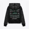 New York Jets Gameday Couture Women's Eyes on the Prize Mid-Crop Full-Zip Hoodie - Black - Front View