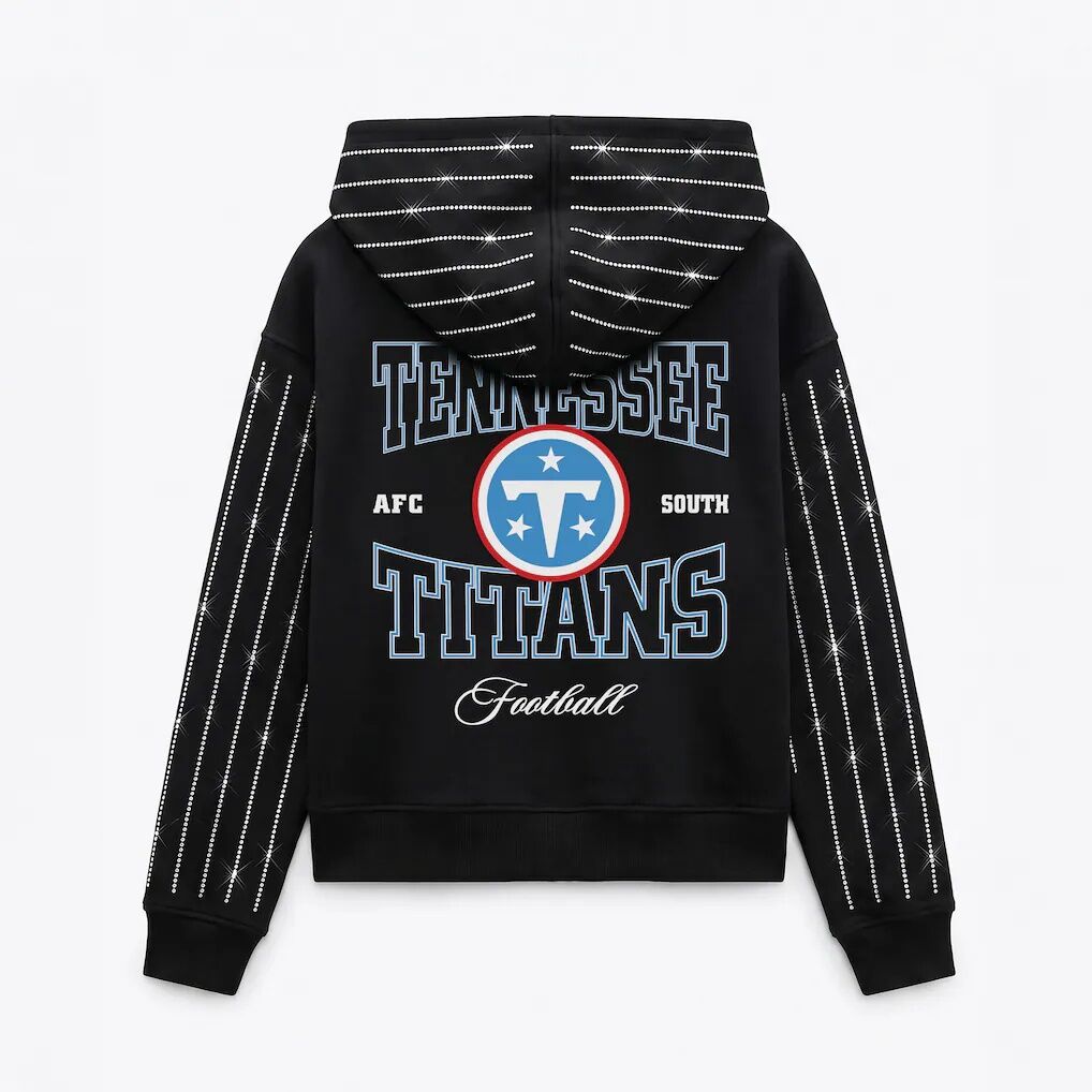 Tennessee Titans Gameday Couture Women's Eyes on the Prize Mid-Crop Full-Zip Hoodie