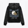 Los Angeles Chargers Gameday Couture Women's Eyes on the Prize Mid-Crop Full-Zip Hoodie - Black - Front View