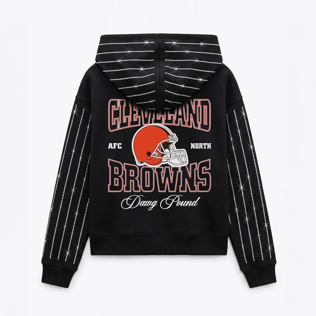 Cleveland Browns Gameday Couture Women's Eyes on the Prize Mid-Crop Full-Zip Hoodie