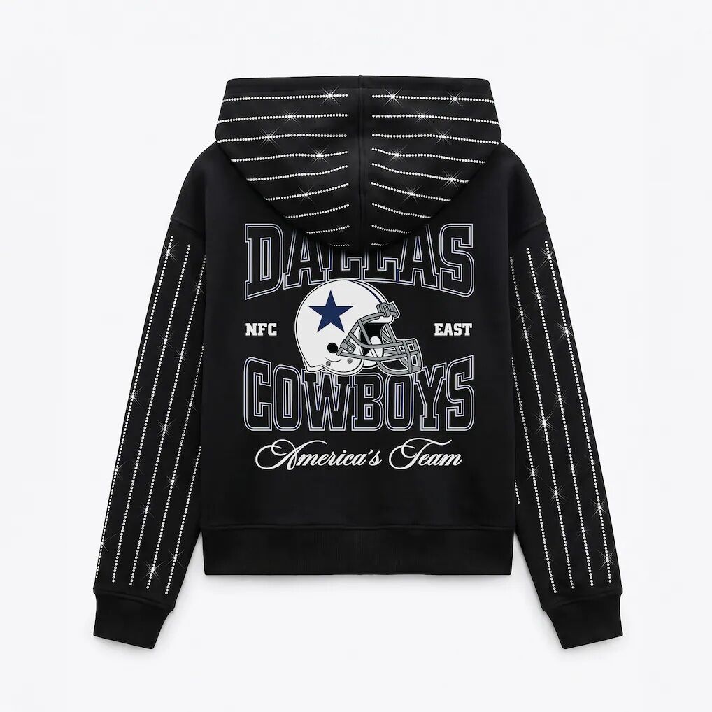 Dallas Cowboys Gameday Couture Women's Eyes on the Prize Mid-Crop Full-Zip Hoodie