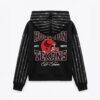 Houston Texans Gameday Couture Women's Eyes on the Prize Mid-Crop Full-Zip Hoodie - Black - Front View