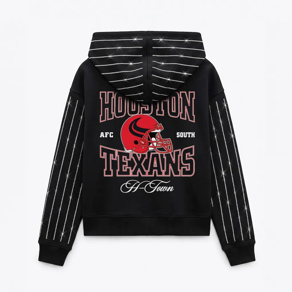 Houston Texans Gameday Couture Women’s Eyes on the Prize Mid-Crop Full-Zip Hoodie