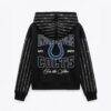 Indianapolis Colts Gameday Couture Women's Eyes on the Prize Mid-Crop Full-Zip Hoodie - Black - Front View