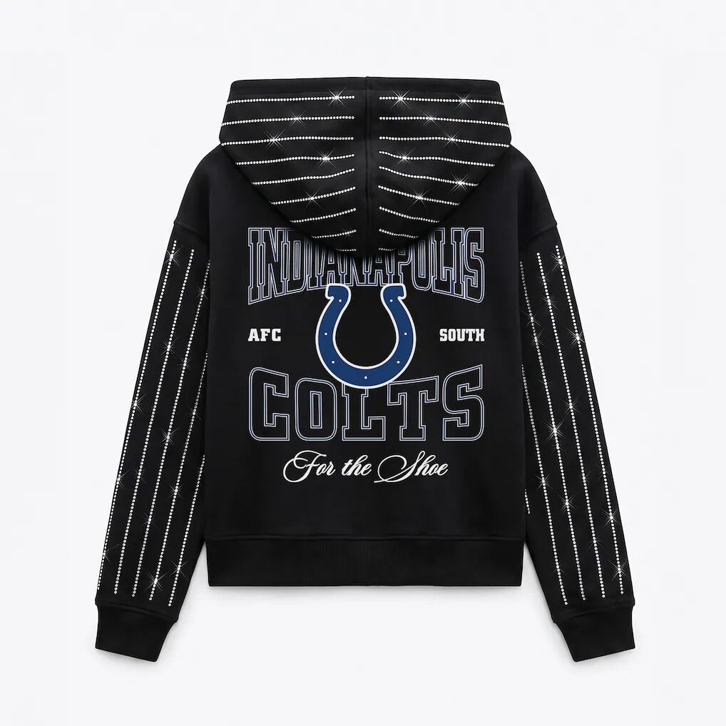 Indianapolis Colts Gameday Couture Women's Eyes on the Prize Mid-Crop Full-Zip Hoodie