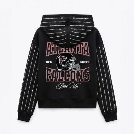 Atlanta Falcons Gameday Couture Women's Eyes on the Prize Mid-Crop Full-Zip Hoodie