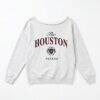 Houston Texans Gameday Couture Women's Offsides Energy Off-Shoulder Sweatshirt - - Front View