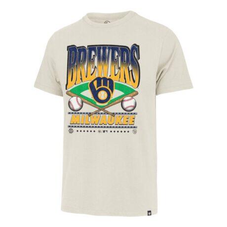 Milwaukee Brewers '47 Straight Shot Two Franklin T-Shirt - - Front View