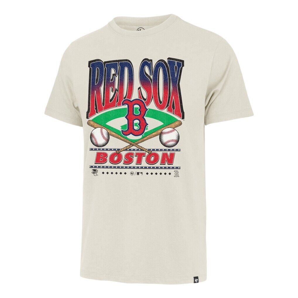 Boston Red Sox '47 Straight Shot Two Franklin T-Shirt - Tan