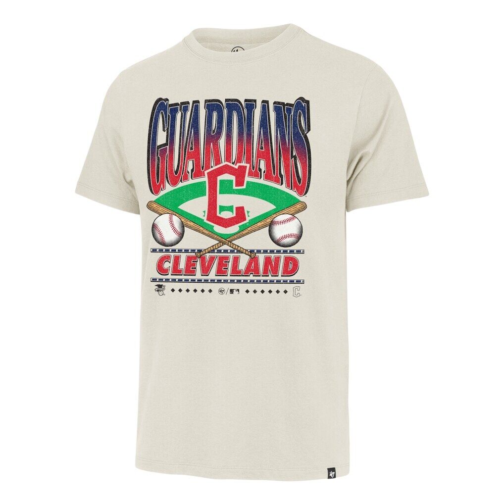 Cleveland Guardians '47 Straight Shot Two Franklin T-Shirt - Tan