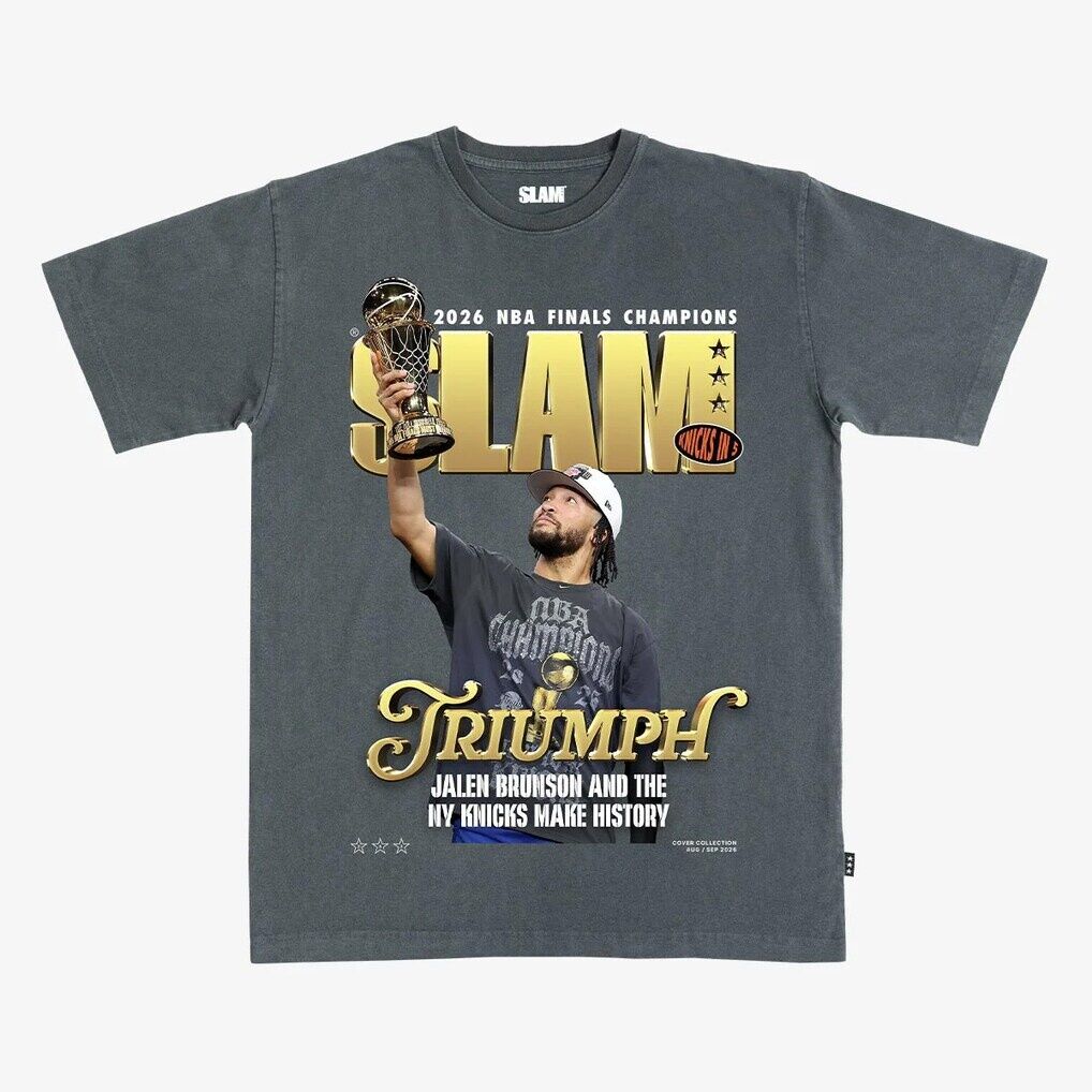 Jalen Brunson New York Knicks SLAM Unisex 2026 NBA Finals Champions Cover T-Shirt