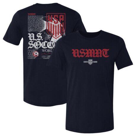 USMNT 500 Level T-Shirt - Navy - Front View