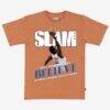 OG Anunoby New York Knicks SLAM Unisex Cover Player Graphic T-Shirt - Orange - Front View