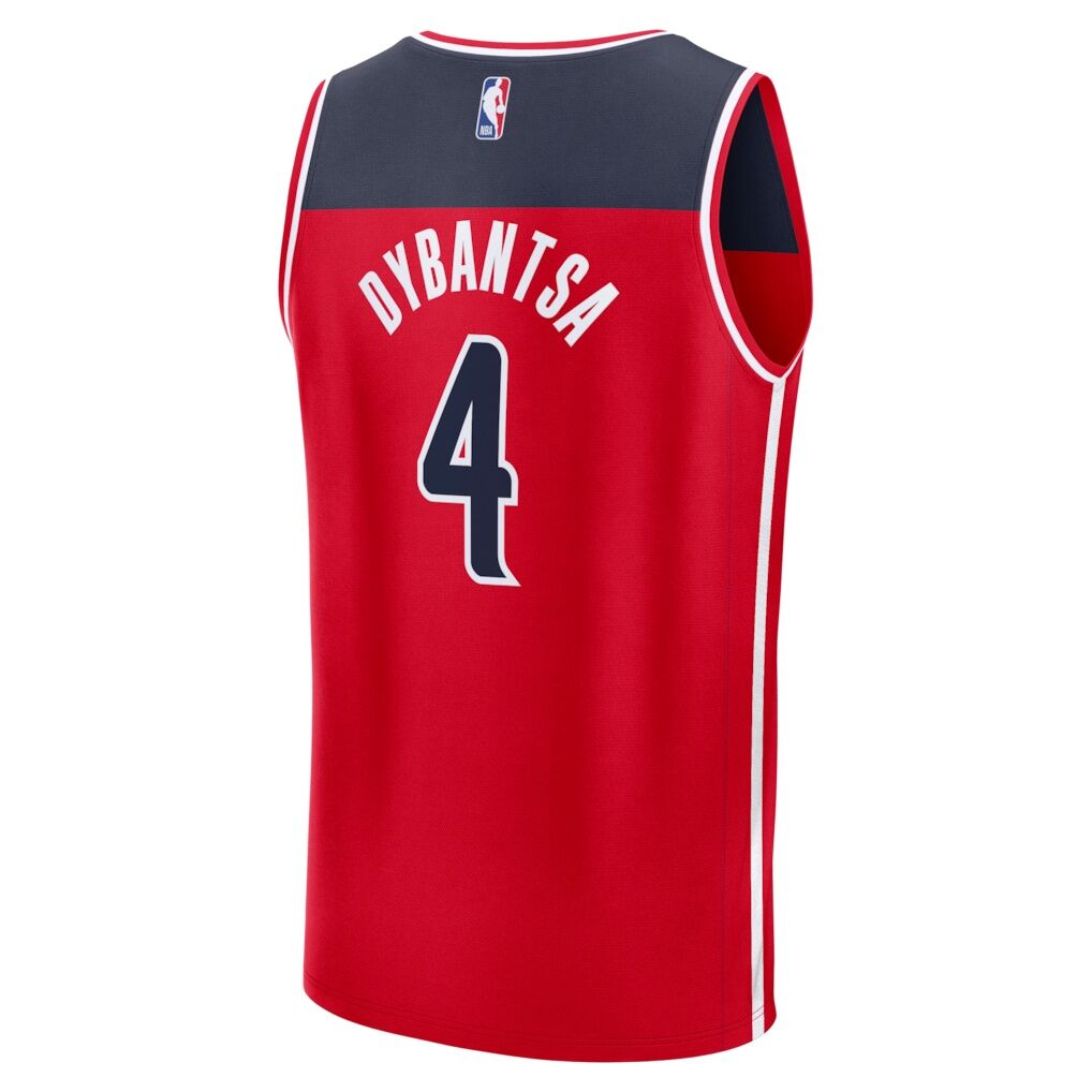 AJ Dybantsa Washington Wizards Fashion7 2026 NBA Draft First Round Pick Fast Break Jersey - Icon Edition