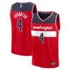 AJ Dybantsa Washington Wizards Fashion7 2026 NBA Draft First Round Pick Fast Break Jersey - Red - Front View
