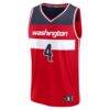 AJ Dybantsa Washington Wizards Fashion7 2026 NBA Draft First Round Pick Fast Break Jersey - Red - Side View