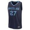 Cameron Boozer Memphis Grizzlies Fashion7 2026 NBA Draft First Round Pick Fast Break Jersey - Navy - Side View