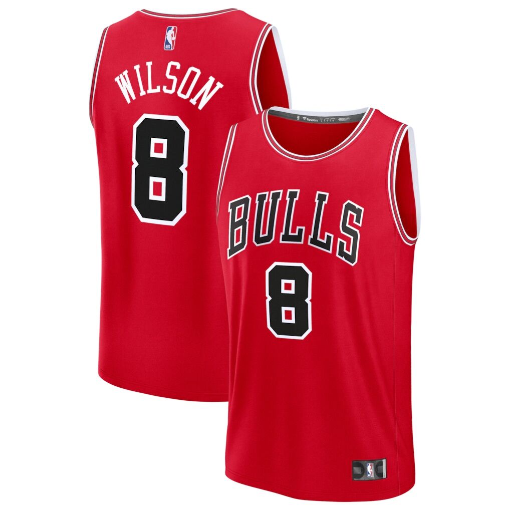 Caleb Wilson Chicago Bulls Fanatics 2026 NBA Draft First Round Pick Fast Break Jersey – Icon Edition