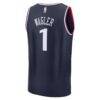 Keaton Wagler LA Clippers Fashion7 2026 NBA Draft First Round Pick Fast Break Jersey - Navy - Detail View