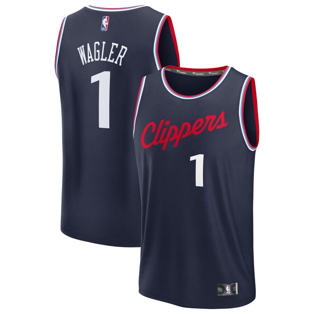 Keaton Wagler LA Clippers Fashion7 2026 NBA Draft First Round Pick Fast Break Jersey – Icon Edition