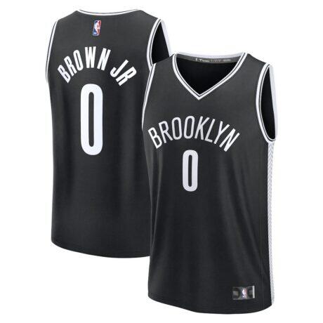Mikel Brown Jr. Brooklyn Nets Fashion7 2026 NBA Draft First Round Pick Fast Break Jersey - Black - Front View